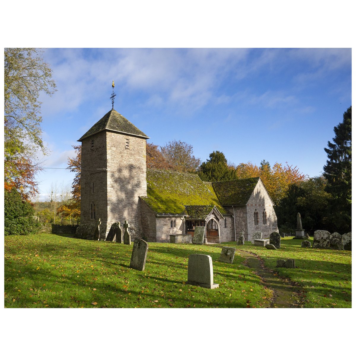 In Herefordshire today, visiting Sarnesfield for  #ArtsandCrafts  #Coldswolds (ish)  #churches. St. Mary's dates back to the C12th, with substantial C14 additions, a rich narrative embodied in historic fabric which the Arts & Crafts architects revered. All images by  @badger_beard