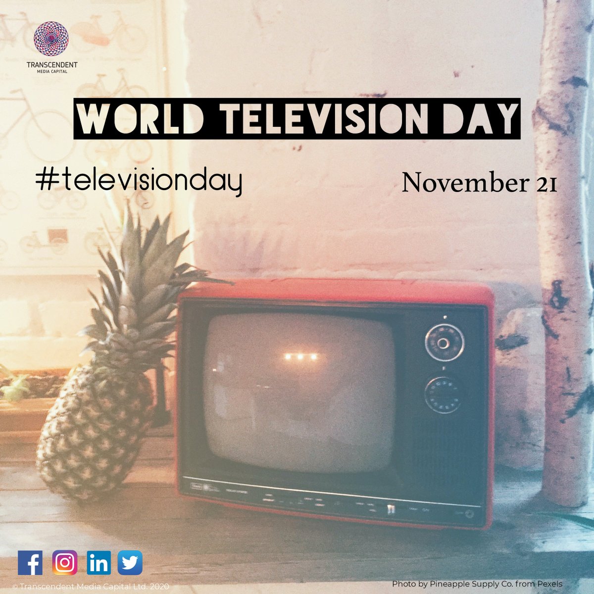 transcendentmc's tweet photo. Television continues to be the single largest source of #video consumption. The number of households with #television sets around the world continues to rise. Broadcast creates a great opportunity to raise #awareness about the important issues.

#televisionday #tv #tmc https://t.co/qJPd9O98EV