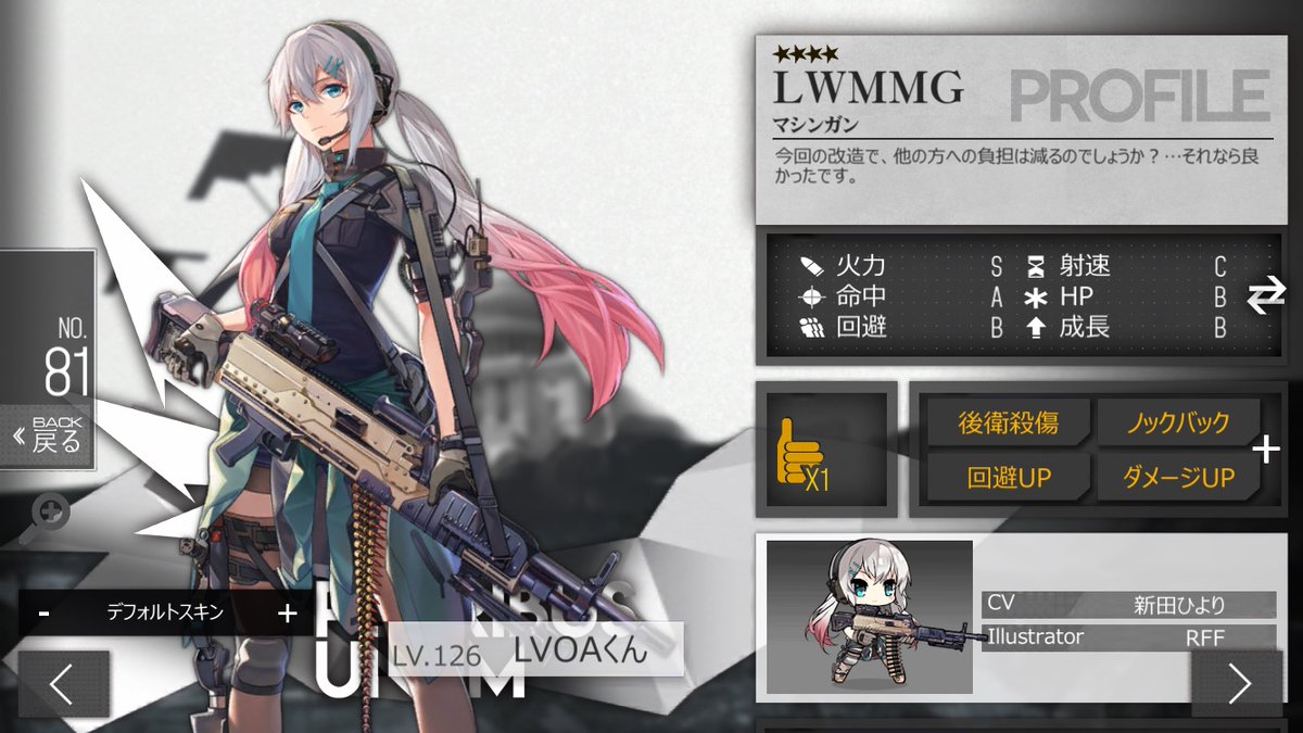 BTSLASH's tweet photo. #ドールズフロントライン
LWMMG高評価いっちばーん！ https://t.co/NaqjxUpdpU