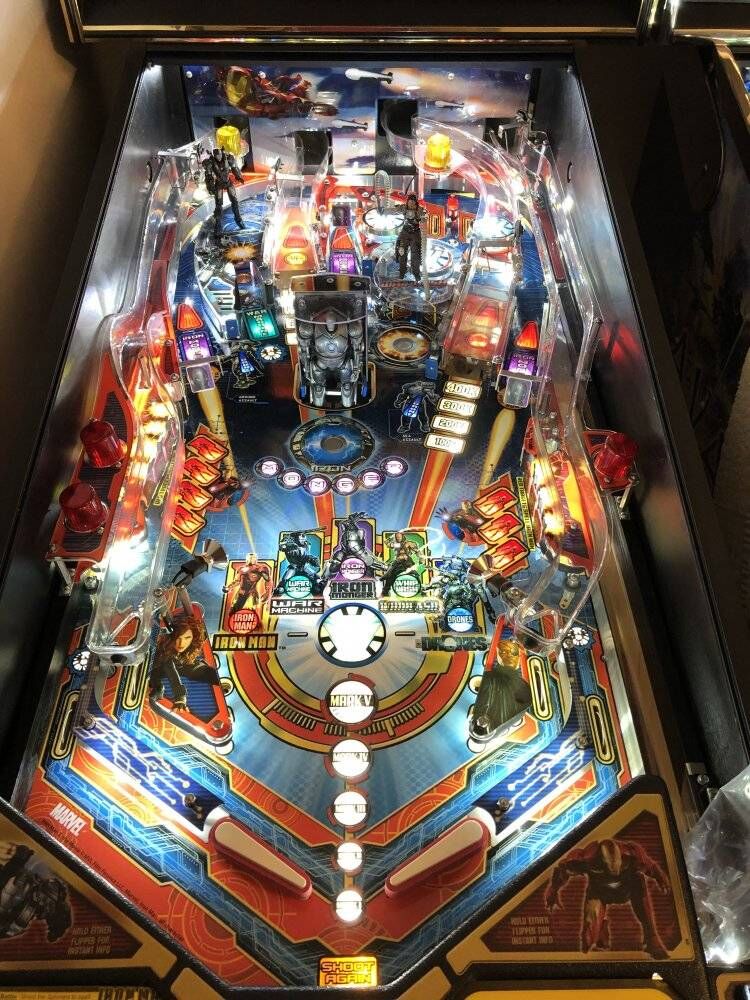 pinballbazaar's tweet image. A huge thanks to one of our customers who sent us some images of their #pinball machine after installing some #comet LEDs. What do you think? Can you see the difference? #pinball #ironman #led