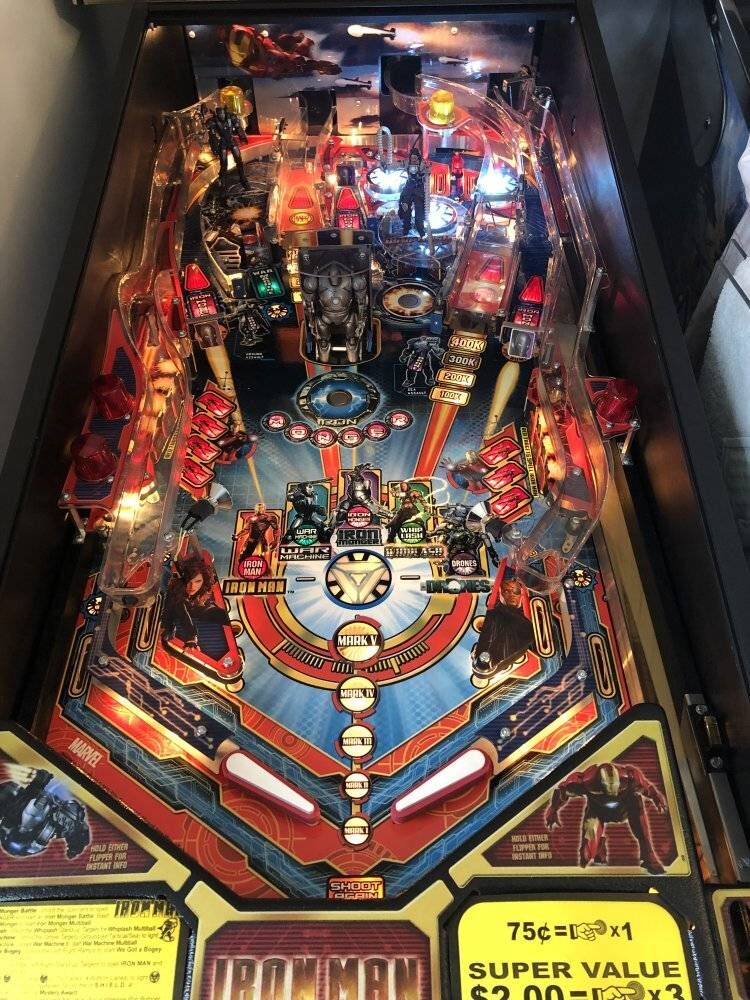 pinballbazaar's tweet image. A huge thanks to one of our customers who sent us some images of their #pinball machine after installing some #comet LEDs. What do you think? Can you see the difference? #pinball #ironman #led