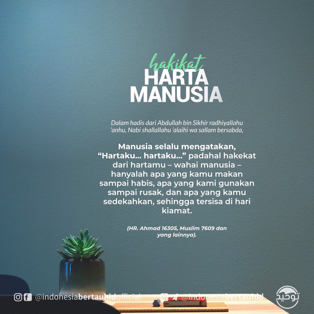 indonesiatauhid's tweet photo. Hakikat Harta Manusia.. https://t.co/Nv56UzFZCn