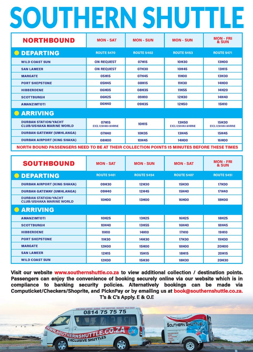 Southern Shuttle tweet media