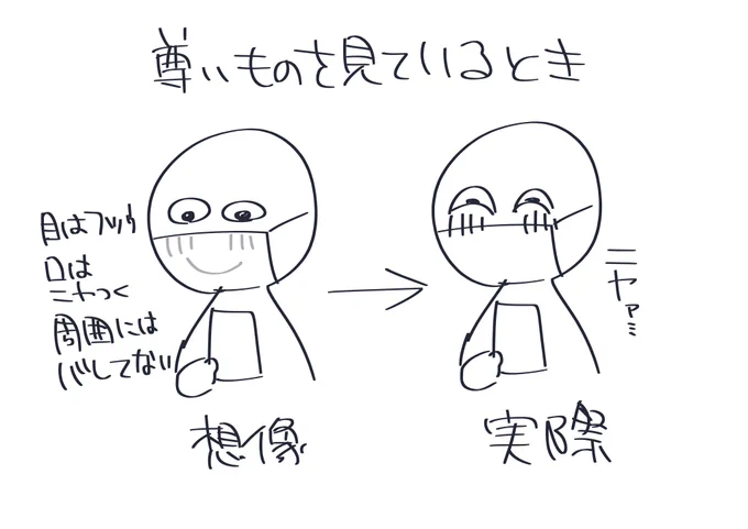 マスクしてるから上手くやれてると思ったんだけど最近全く誤魔化せてないことに気付いた 
