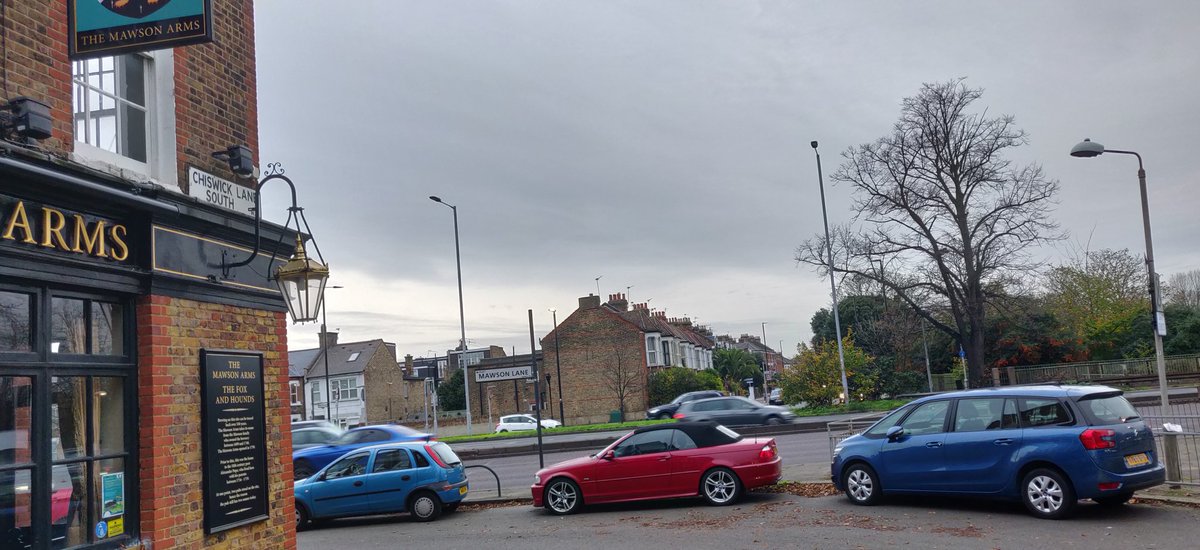 For centuries the old High Road to the north was connected to the river along Chiswick Lane. This lane was cut in half by the duel carriageway. Alexander Pope lived in the pub.