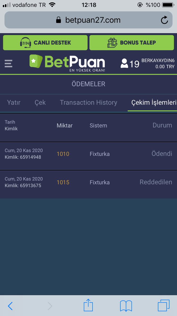 #BetPuanCekim teşekkürler <a href="/BetPuan/">BetPuan</a> 5 dakikada hesabımda

berkayaydin6