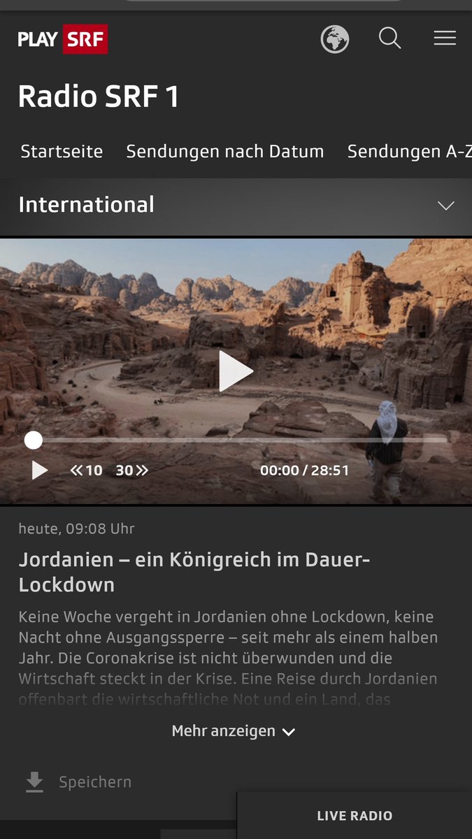 تقرير مهم على الاذاعة السويسرية اليوم يتحدث عن الوضع في الاردن في ظل كورونا

مختصر :
راديو SRF 1

 ا...