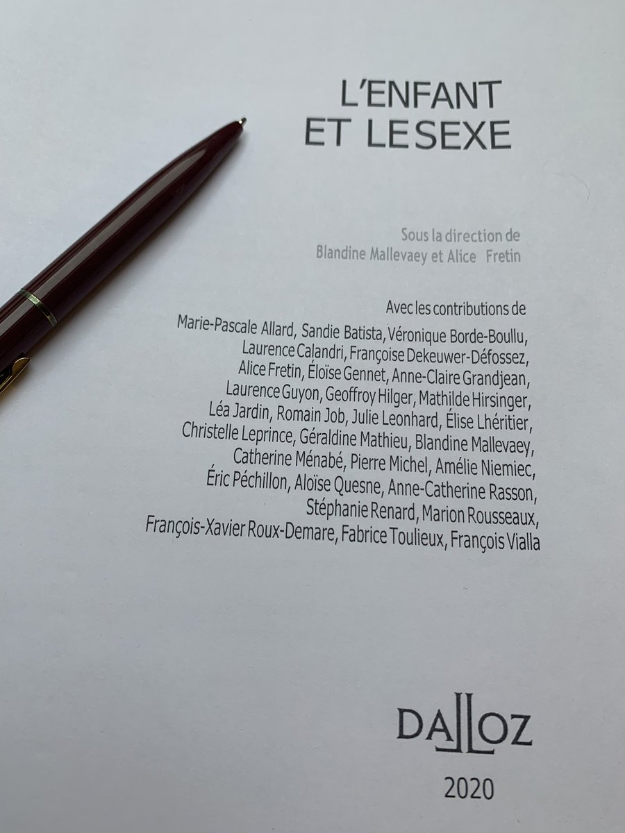 Dernières lectures des épreuves de l’ouvrage « L’enfant et le sexe », qu’ <a href="/alice_fretin/">Fretin Alice</a> et moi avons dirigé. A paraître prochainement aux éditions <a href="/Dalloz/">Editions Dalloz</a>. Merci à <a href="/FlorinNathanael/">Nathanaël Florin</a> pour son aide précieuse. Hâte de voir ce projet se concrétiser ! <a href="/EnfanceFamilles/">Chaire Enfance et familles</a> <a href="/C3RD4/">C3RD</a>