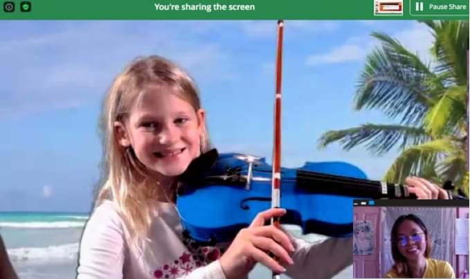mh_dominiquec's tweet photo. Meet Penny ๐ My promising student from USA ๐บ๐ธ
.
.
.
Still accepting students. PM for more details ๐๐
#ViolinLessons #Violin #OnlineViolinLessons #Lessons https://t.co/RO6CeqR3Y4