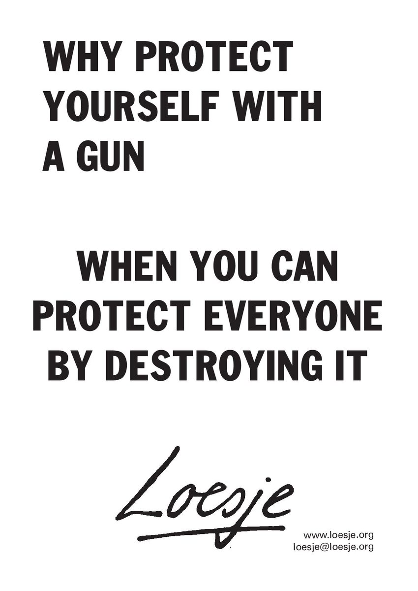 loesjeINT's tweet photo. WHY PROTECT YOURSELF WITH A GUN, WHEN YOU CAN PROTECT EVERYONE BY DESTROYING IT
#Protect2020 #guns #protecting #protection #violence #DESTROYING #safety #SafetyFirst https://t.co/sWQrj4Al0e