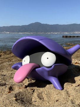 粘土で作ったポケモン シェルダー がすごいクオリティー 原寸大の姿が大きくてかわいい 1 2 ページ ねとらぼ