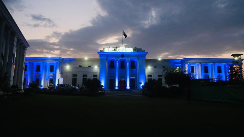 Khyber Pakhtunkhwa (KP) Assembly goes blue in Peshawar