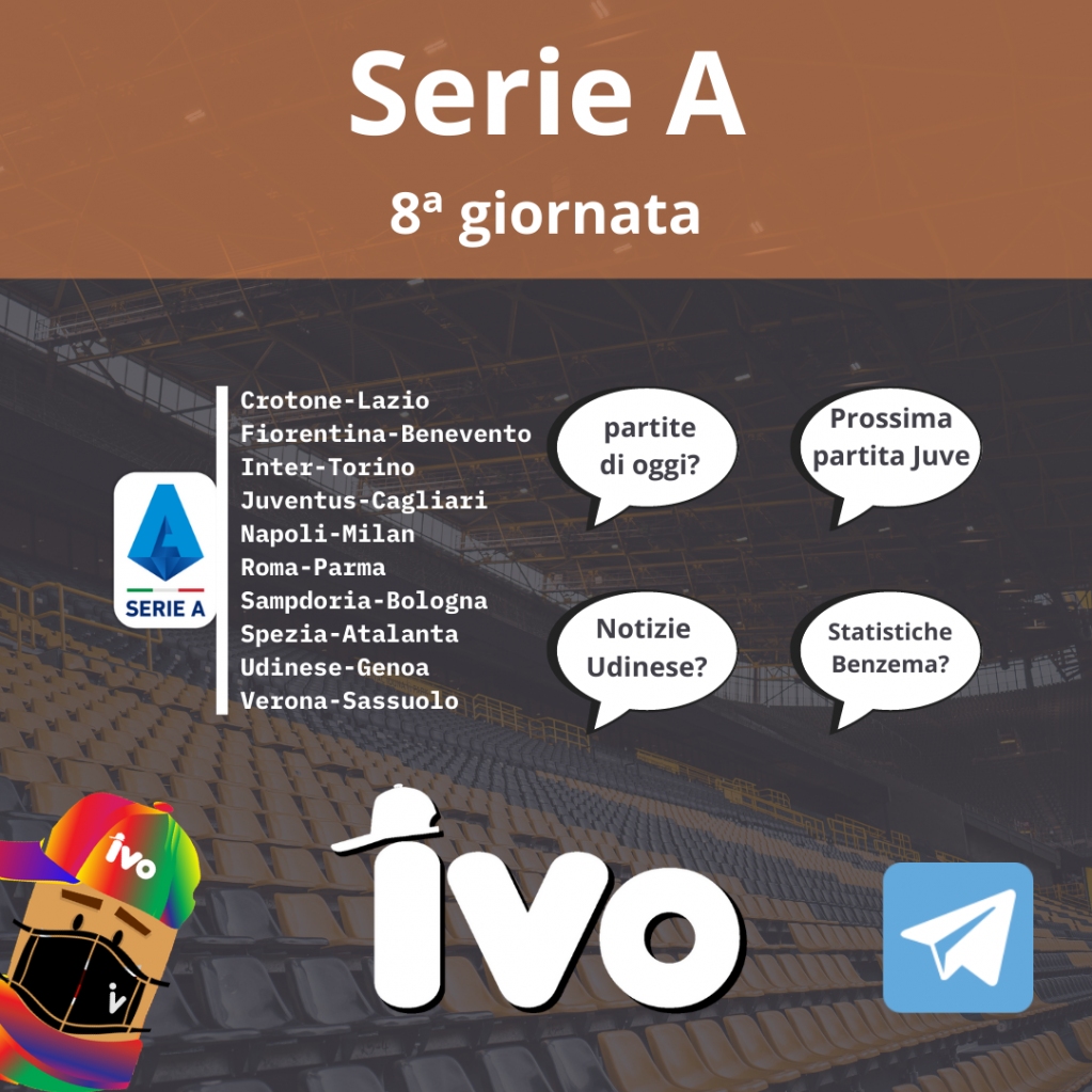 IVO_Sports_'s tweet photo. Dopo la pausa nazionali per l'emozionantissima #NationsLeague... Torna la #SerieA (ma anche #PremierLeague e #LaLiga) in chat con il vostro IVO! Oggi anticipo ore 15, #CrotoneLazio, ma anche #VillarrealRealMadrid, #Tottenham-ManchesterCity... 👇

📲 https://t.co/0oj6XL55hv https://t.co/3IIFr5YDnJ