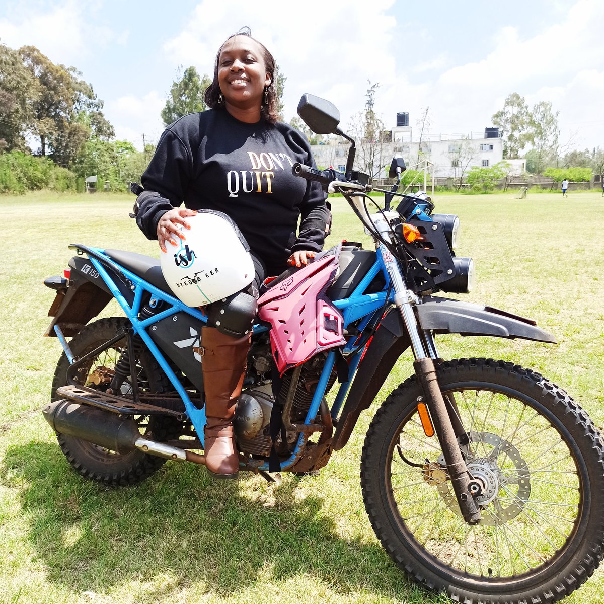 ink2bikes's tweet photo. You did not quit! Well done Wangari for finishing well 👏👏👏👏
#shefinishedwell 
#didntquit 
#donendusted 
#bikerchic
#InkedBiker 
@kiboafrica
#KiboK150 https://t.co/pBK9X6XOd4