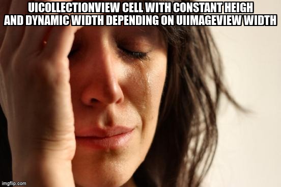 overflow_meme's tweet image. UICollectionView cell with constant heigh and dynamic width depending on UIImageView width stackoverflow.com/questions/6493… #uiimageview #uicollectionviewcell #swift #xcode