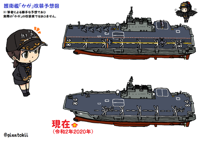 「ショートヘア 軍艦」のTwitter画像/イラスト(古い順)