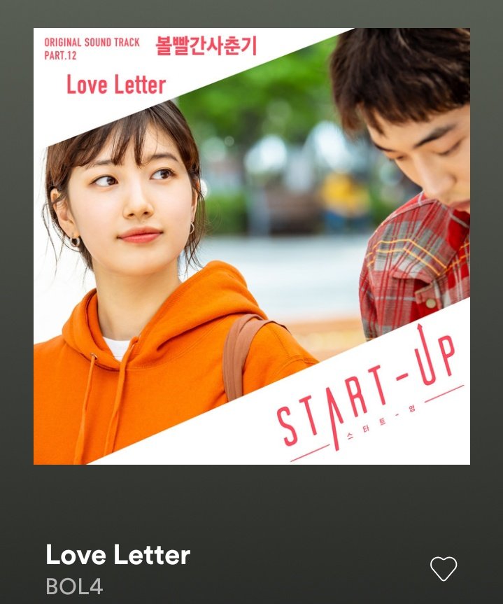 soojigae's tweet photo. You all go check out this song. It's super cute and delicate! You should definitely go and log in to your spotify account and listen to this new jingle jangle yourself. And do not forget to love Start Up until the very end! 🎶💓 https://t.co/qSkgHy8N6y