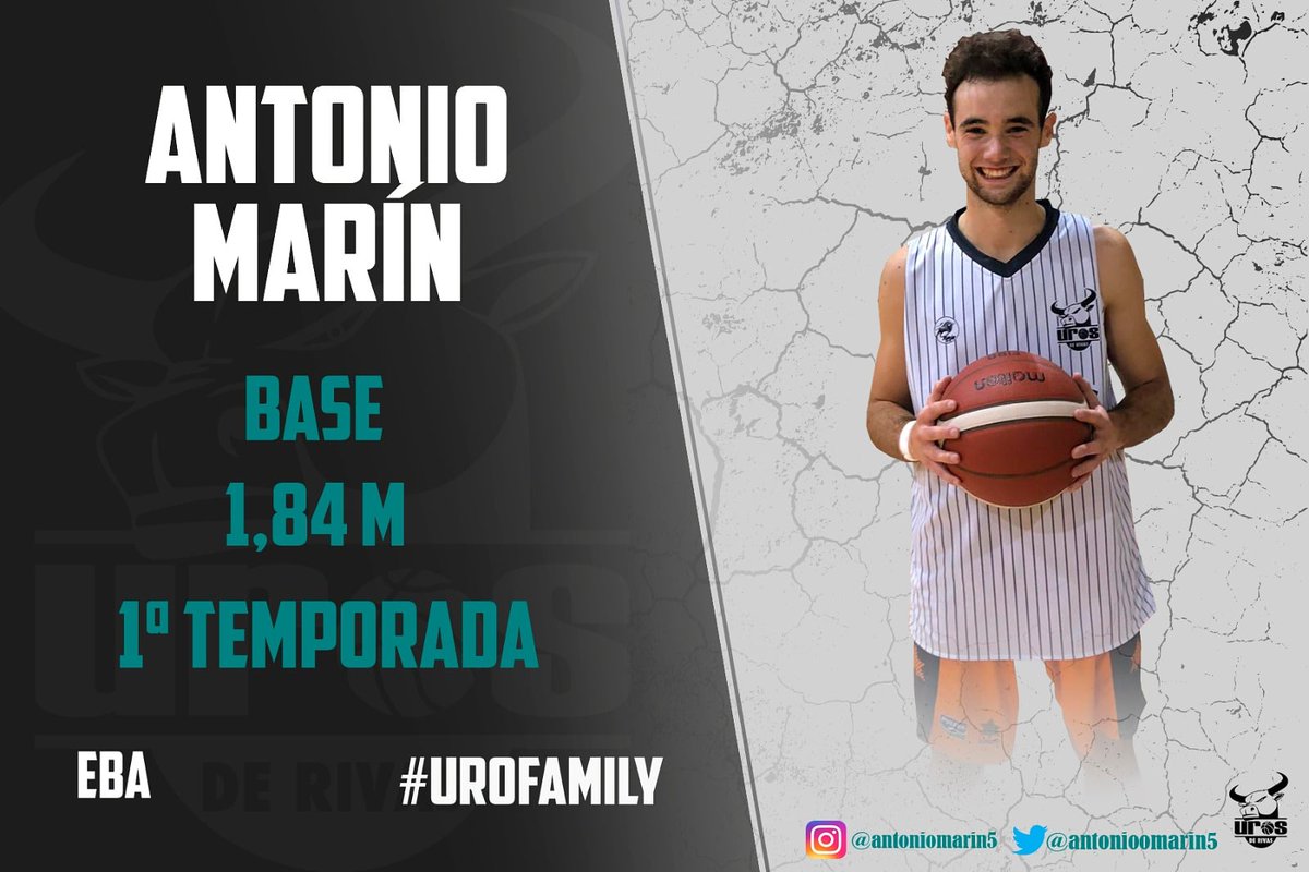 UrosDeRivas's tweet photo. ‼️LIGA EBA ‼️

ANTONIO MARÍN

1° Temporada con nosotros!! 
Una de las apuestas de Uros para la temporada, es esta joven promesa. Estamos seguros de que aportará minutos de calidad a los mandos del equipo.

#UroFamily #UroMania #PresentacionEBA #KeepWorking #KeepEnjoying https://t.co/SgDU0iKk1I