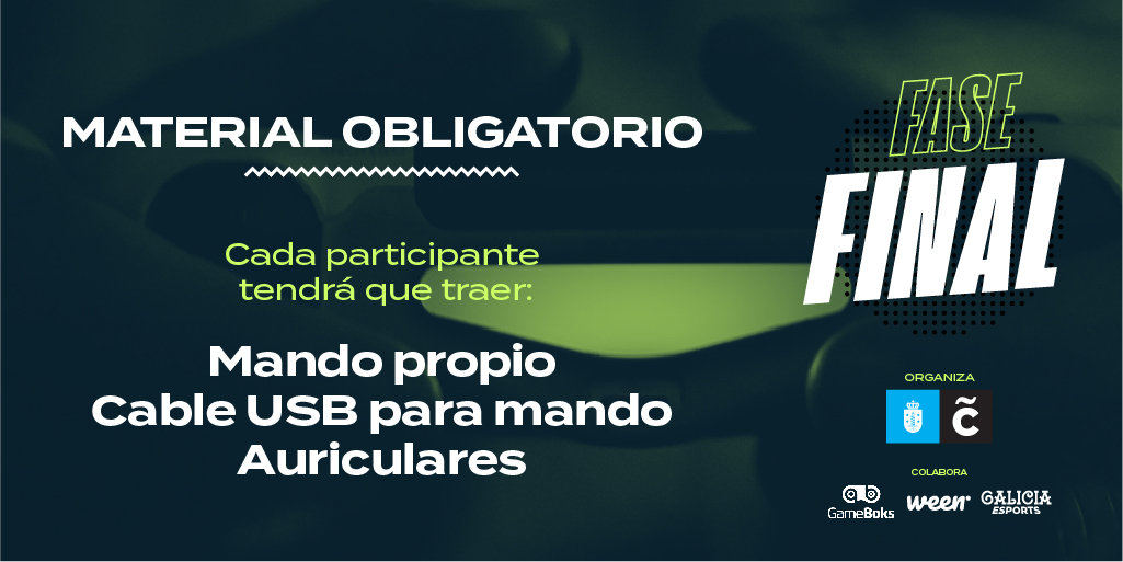 teresaherreragg's tweet photo. ๐๐ข (2 de 3) ATENCIรN,#GAMERS! Maรฑana se juega la #FASEFINAL del I Trofeo #eteresaherrera! ๐
Cada participante tendrรก que traer ๐ Mando propio, cable #USB para mando y #auriculares! ๐ฎ ๐๐ง
#TROFEOeTH #gaming #esports @coruna_deportes https://t.co/7u86QV9Dsd