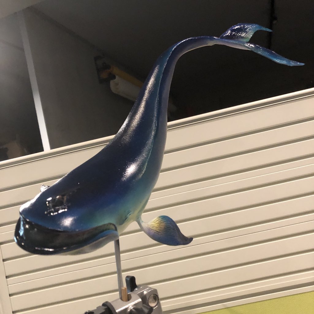 Po49805192's tweet image. 對得太奈，已經判斷唔到靚唔靚，放低下過兩日再攪😫😫

#whale
#鯨
#oilsludge
#claysculpture
#practice
#sculpture