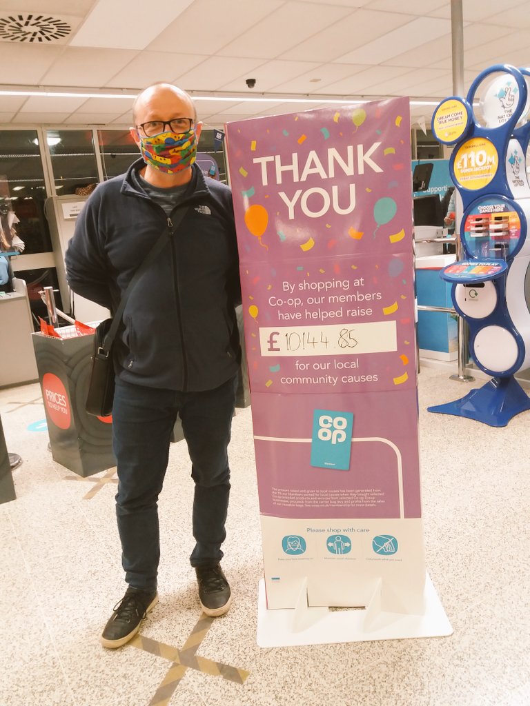 Shopping in #Wickford and amazed to see the size of the payout shared by the three fantastic local causes - Forget Me Not Memory Cafe, Peter Pan Pre-School &amp; Homeless Help in Basildon! A huge Thank You to our members and <a href="/coopuk/">Co-op</a> #ItsWhatWeDo