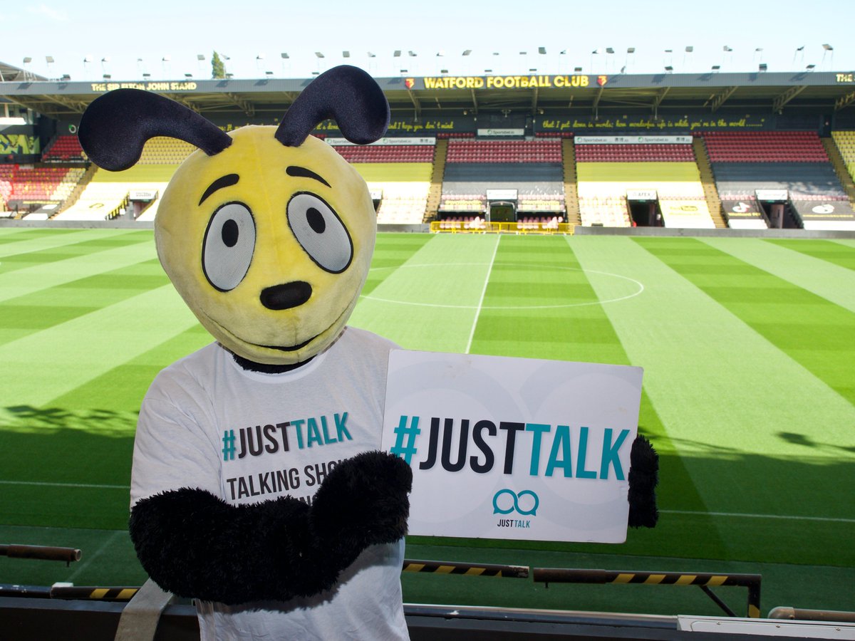 JustTalkHerts's tweet photo. The theme for #JustTalkWeek2020 has been the Five Ways to Wellbeing. To help inspire you, we've asked for some ideas from Harry the Hornet at @WatfordFC on how to improve our #MentalHealth. #5WaysHerts @WFCTrust https://t.co/zeZ6DbUHY4