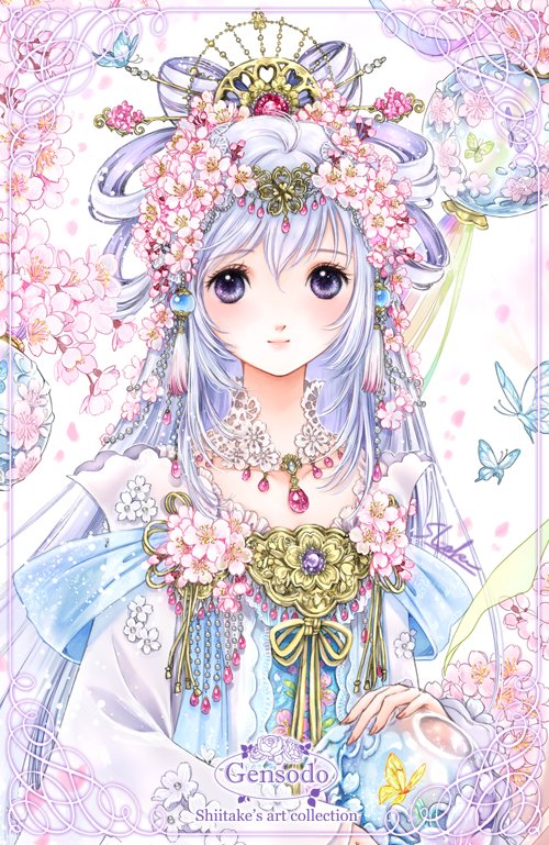 しいたけ 新作 コノハナサクヤヒメ 11月29日リバーウォーク北九州個展にてキラキラ複製画お披露目予定です