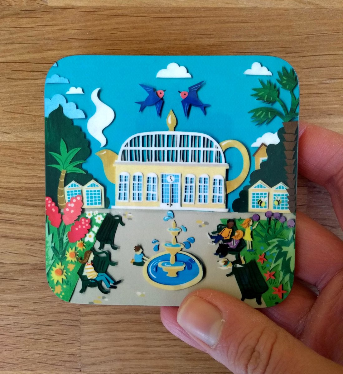 It's this weekend! <a href="/etsysheffield/">SheffieldSellersEtsy</a> Christmas Market. See whose taking part here (little clue I am!) sheffieldsellers.uk/seller Here's a few of my Sheffield teapot coasters. #UKGiftAM #ukgifthour #handmadegifts #sheffieldissuper