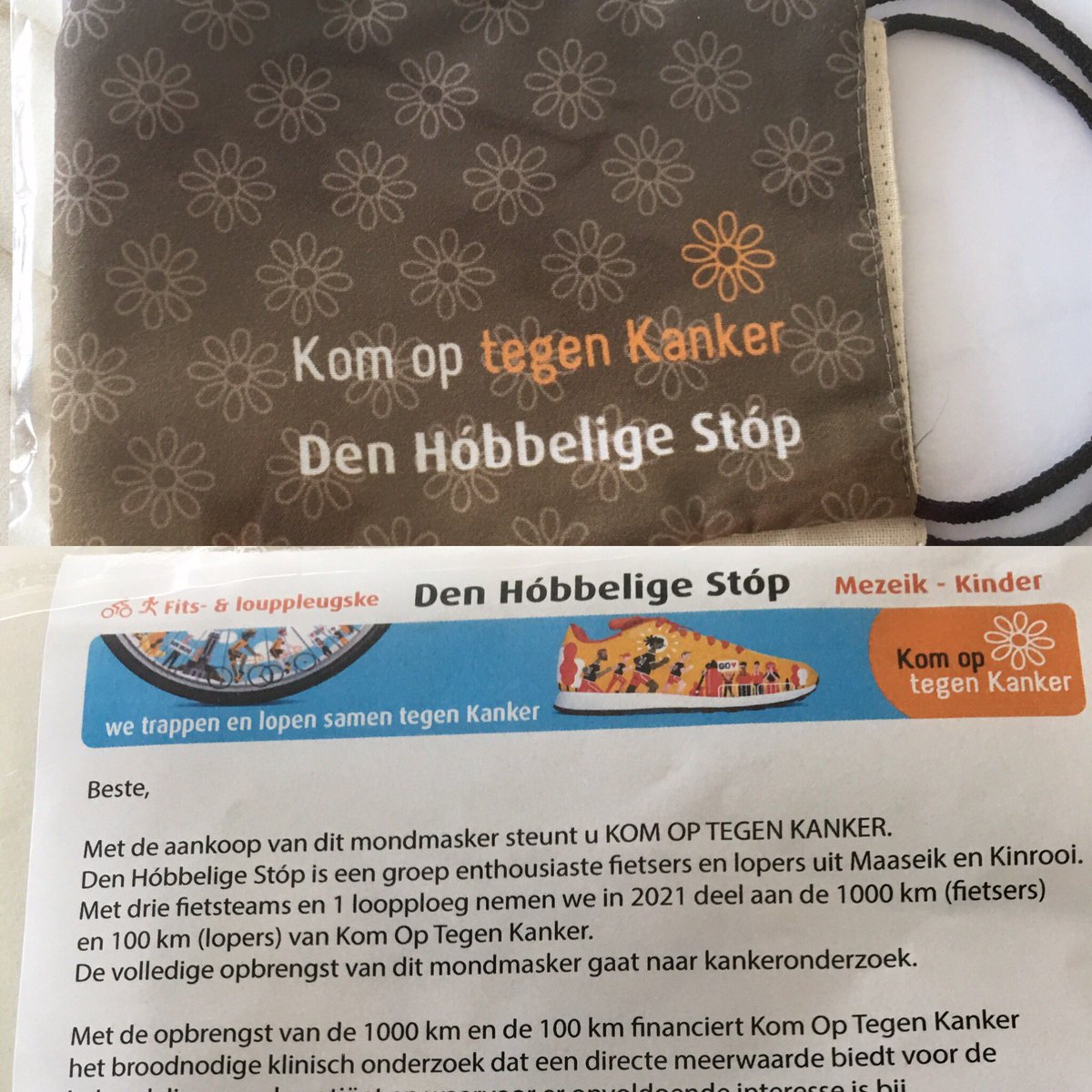 Haeldermans's tweet photo. Met de fietsvrienden 🚴🏻‍♂️ van PedAldeneik steunen 👍 wij graag team Den Hóbbelige stóp. Zij zijn enthousiaste fietsers 🚴🏻‍♂️ en lopers 🏃🏻‍♀️uit Maaseik en Kinrooi. Ieder jaar zamelen zij geld 💸 in voor Kom Op Tegen Kanker 🧡!Veel succes 💪 met jullie toffe actie! #komoptegenkanker https://t.co/N3RNh2Yfnr