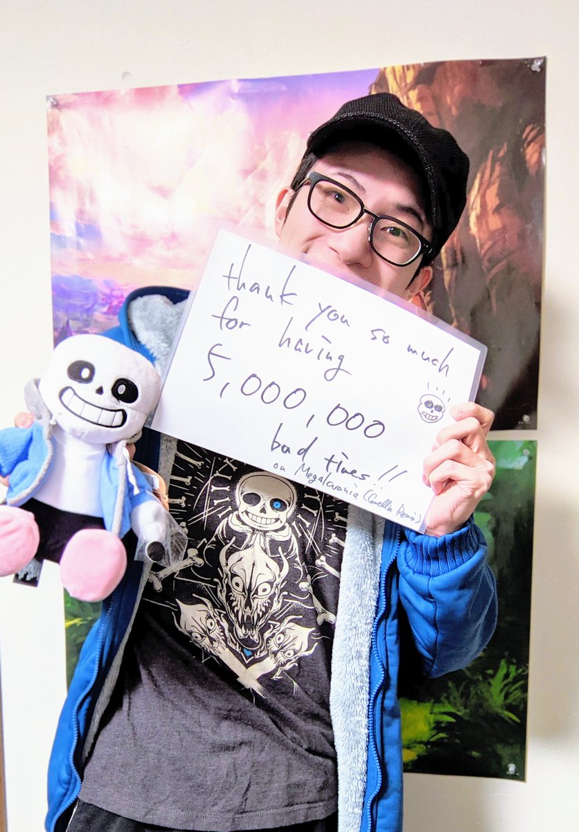 Thank you so so much for hitting 5M plays on Megalovania (Camellia