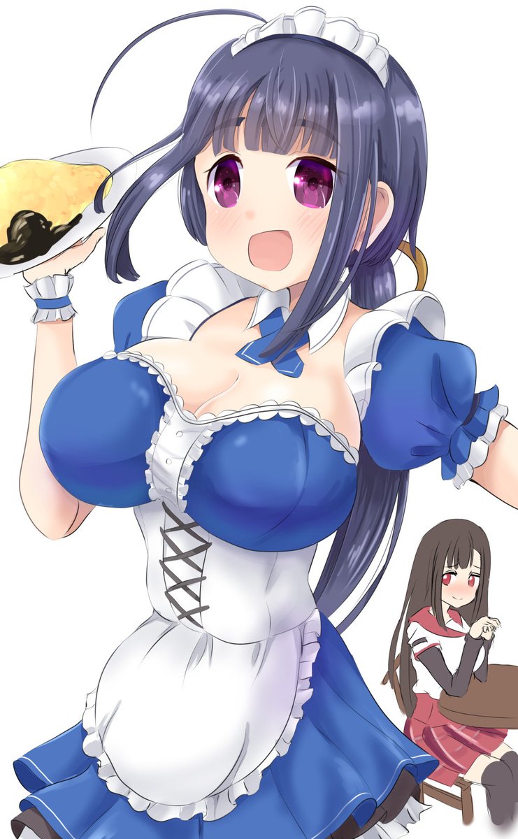 マギレコの明日香ちゃんかきました メイド服～ 