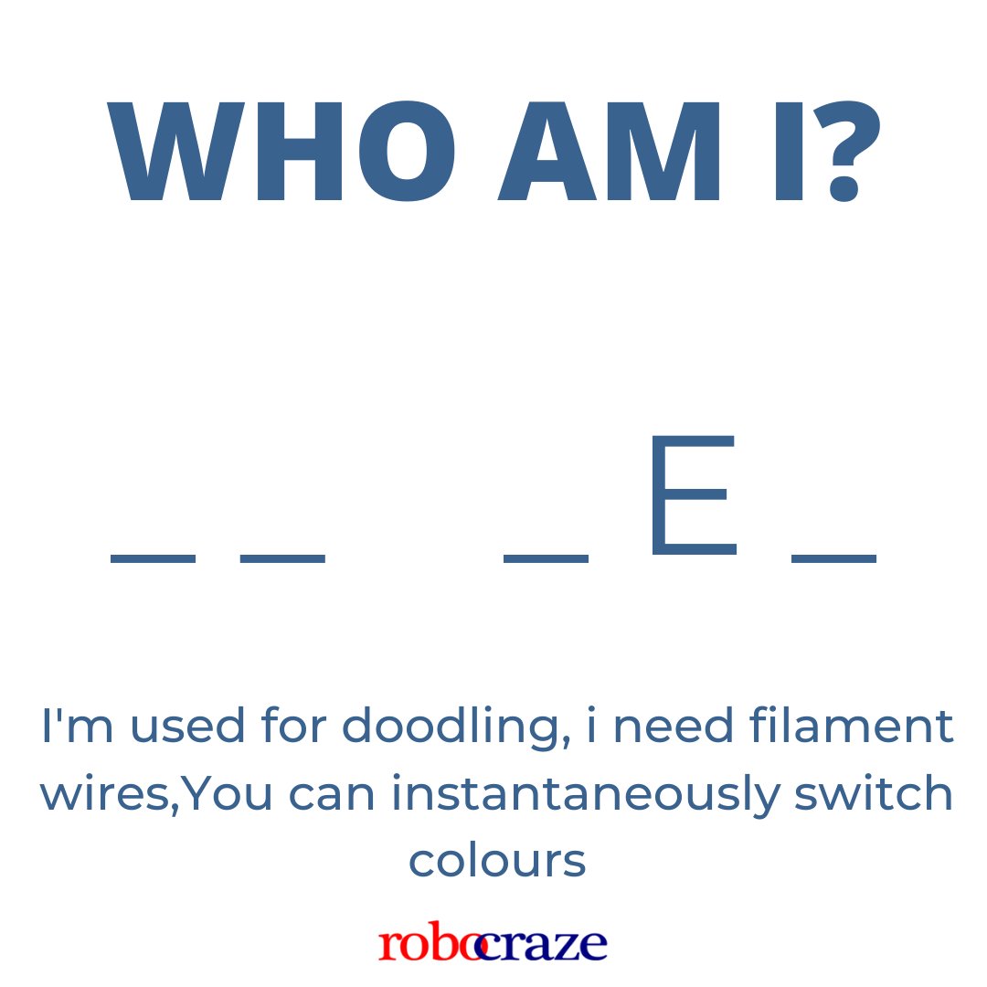 robocraze's tweet image. Guess who am i ?
.
.
#robocraze #technology #Engineering #guesswho #quiz #Robotics #testing #electrical #Growth #Mindset #engineeringstudents