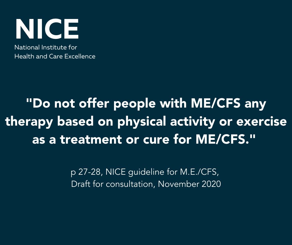 The new NICE draft guidance for CFS/ME services advises against the use of graded exercise therapy (GET) and CBT as curative treatments for CFS/ME: