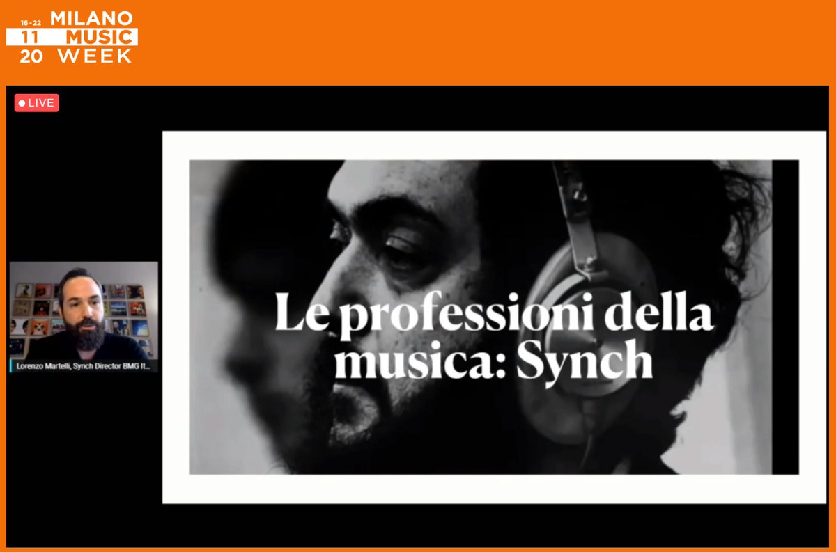 FIMI_IT's tweet photo. #MMW20 • L’associazione tra musica e immagini è un’arte di enorme potenza in grado di influenzare l’immaginario popolare. La riuscita di una sincronizzazione può scavalcare le barriere razionali e entrare in contatto con l’emotività delle persone.
Lorenzo Martelli di @BMG Italy https://t.co/5JAJkssQaB