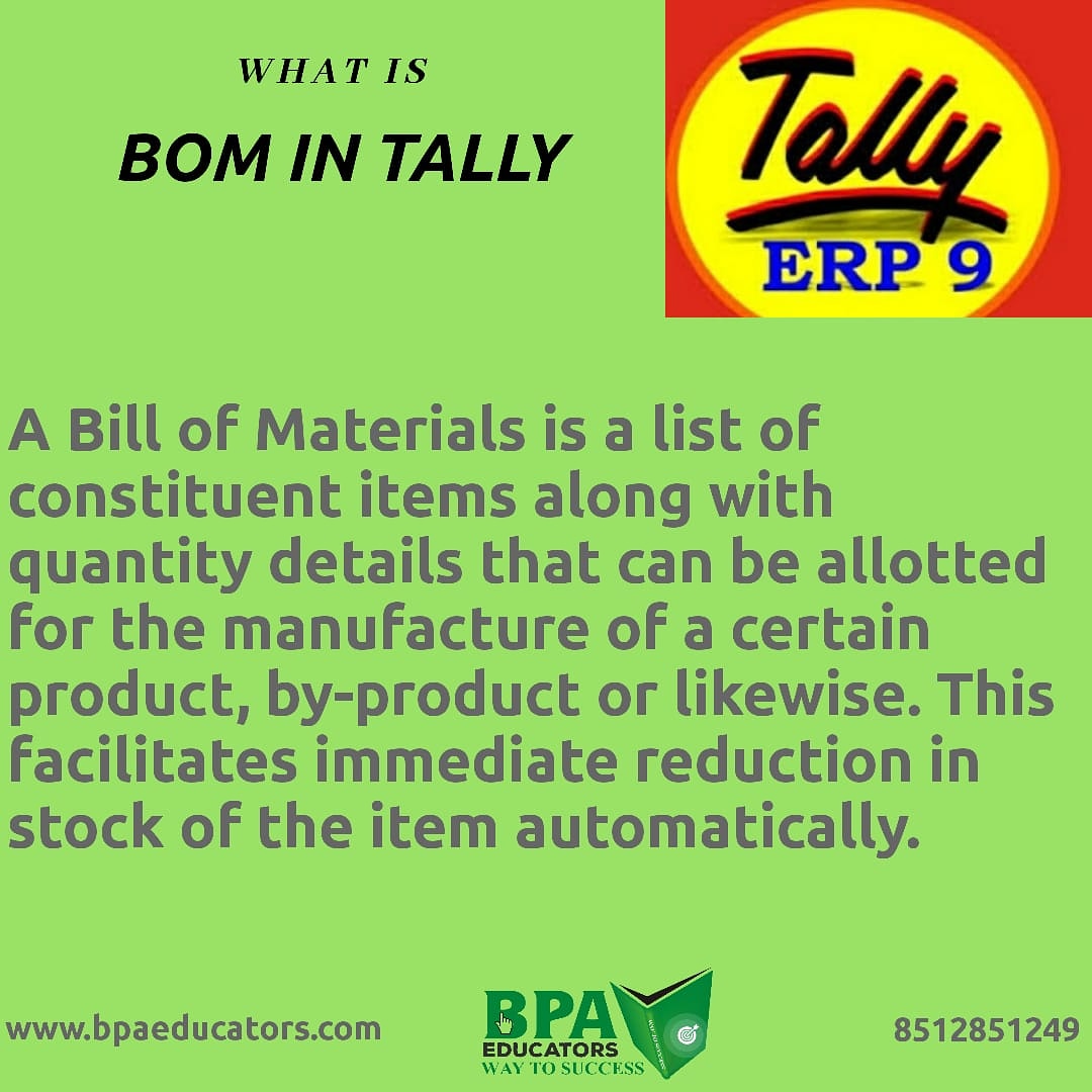 bpa_educators's tweet photo. #Tip :- #BOM In #Tally
To get more updates to join VIP COMMUNITY OF BPA EDUCATORS- https://t.co/f6Qs7hSgiX
Website: https://t.co/n7hdjKzfoz
Instagram: https://t.co/9RkVkglJWf
Facebook: https://t.co/94jGEGW3Jz
YouTube - https://t.co/3ELPLq1dwO
#tallyhacks #tallytips #tally https://t.co/vCZfm0KKBQ