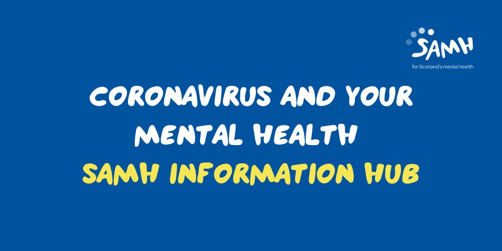 Many of us are now living with new coronavirus restrictions, so we're sharing information that can help you stay informed and protect your #mentalhealth.

Visit our information hub to help your mental wellbeing: samh.org.uk/coronavirus