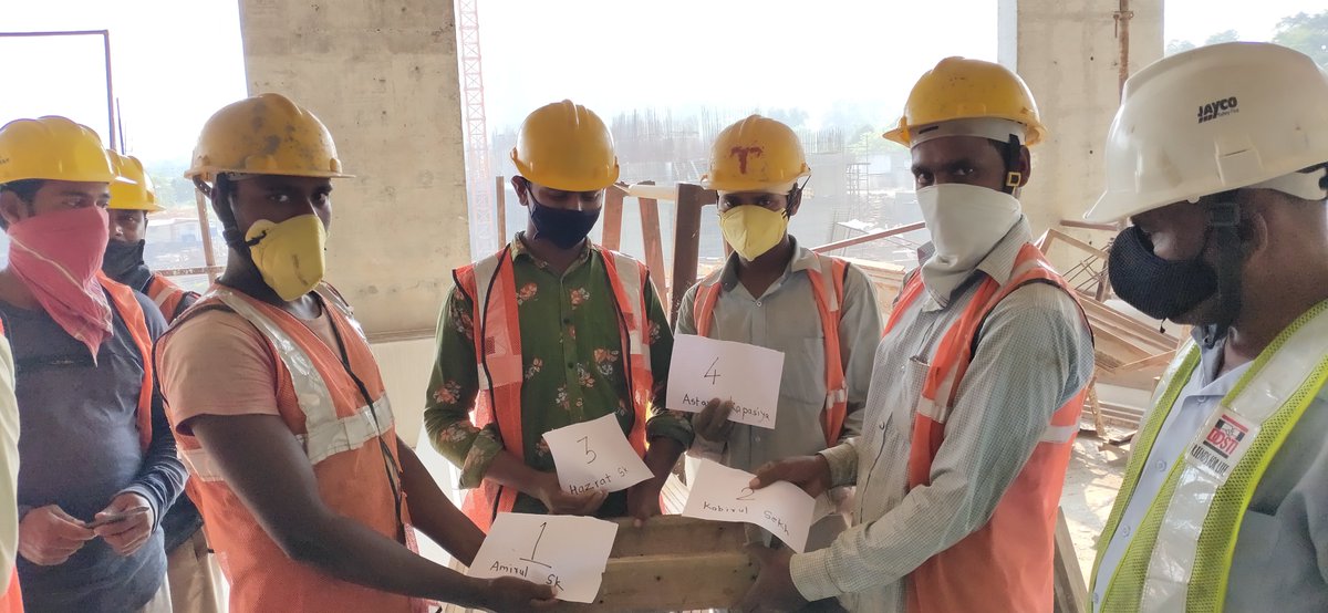 ragcmumbai's tweet photo. Glimpses from assessment conducted after completion of skill training for construction workers at Dosti West County, Thane.

#RAGC #SkillCluster #CREDAI #CREDAISkills #DOSTIRealty #DOSTIWestCounty #PMKVY #SkillIndia #PNBHousing https://t.co/1zdPN4P4NH