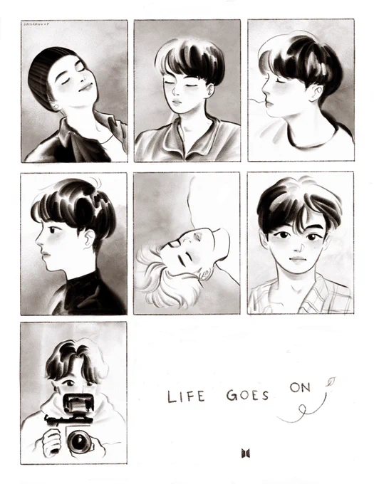 Like an echo in the forest
하루가 돌아오겠지
아무 일도 없단 듯이
#BTS_BE #LifeGoesOn #btsfanart 