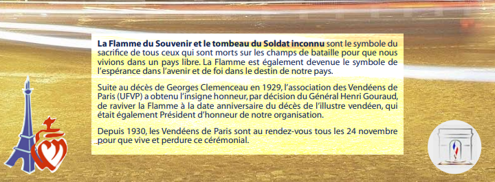 VendeensParis's tweet photo. Pourquoi les Vendéens de Paris ravivent-ils la flamme chaque 24 novembre ? Petit rappel historique ! https://t.co/XDIXm7MgCg
