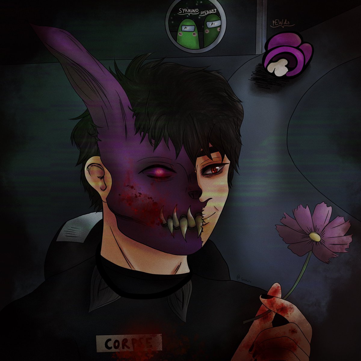 svchiroo's tweet photo. Another fanart i made of @Corpse_Husband :’) ❤️
#corpsehusband #corpsefanart #corpe #corpsehusbandfanart #corpsefanart #AmongUs #pewdiepie #jacksepticeye #sykkuno https://t.co/mfzoSTr2Je