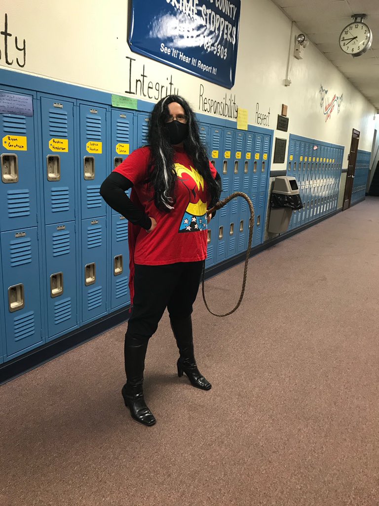 WabaunseeFCCLA's tweet photo. Winners for “dress up as your favorite tv/movie character” are Mrs. Hutley, Jeanne, and Mrs. Reddick!! Thank you to everyone who participated! https://t.co/fronvpltk3