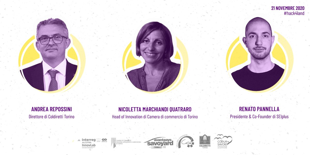 GRAIESLab's tweet photo. #hack4land #21novembre Giorno del verdetto: oggi i team scoprono chi accederà al Design Thinking Workshop La giuria
@InterregALCOTRA #pianointegratoterritoriale #GRAIESLab #InnovLab #ExplorLab
@CittaMetroTO @GalLanzo @galcanavese @ColdirettiTo @CamComTorino @Coeurdesavoie https://t.co/HtiVqqKPWx