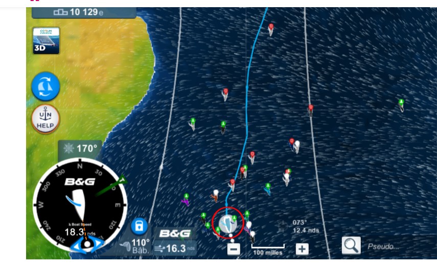 Point #VDG2020 du début de WE...
Après quelques hésitations de la classe pour aborder l'Atlantique Sud.. on décide de suivre la route du Sud + sûre... On a fait quelques détours... on perd donc logiquement des places !!