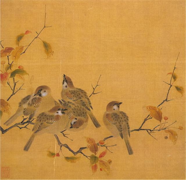 清欢on Twitter 枇杷山鸟图 作者以精雕细刻的画笔 对花果 鸟 虫的形象都作了生动的描绘 小鸟娟秀的形态 光洁的羽毛和那炯炯有神的紧盯蚂蚁的眼睛 都被刻画得惟妙惟肖 就是小如针孔的蚂蚁 它的头尾足须都画得清晰可见 说明了作者扎实的写生功力 宋画自然之美 清欢on Twitter 枇杷山鸟图 作者以精雕细刻的画笔 对花果 鸟 虫的形象都作了生动的描绘 小鸟娟秀的形态 光洁的羽毛和那炯炯有神的紧盯蚂蚁的眼睛 都被刻画得惟妙惟肖 就是小如针孔的蚂蚁 它的头尾足须都画得清晰可见 说明了作者扎实的写生功力 宋画自然之美