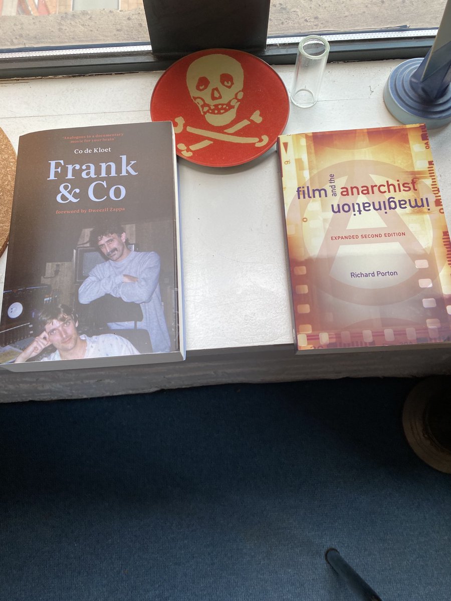 lucasgary's tweet photo. TWO MUST-READS:
My old friend Dutch producer Co De Kloet’s memoir of his friendship w/ Frank Zappa, “Frank &amp; Co”
and the expanded revised edition of our old friend Cineaste editor Richard Porton’s seminal “Film and the Anarchist Imagination” #codekloet #richardporton #frankzappa https://t.co/RiI17diT0j