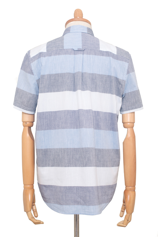 Newfangle Arrifana short sleeved shirt. Brand new, with tags. RRP £70. Available here for just £10 each to clear.

- Small
- Medium 

Postage fixed at £3.60 (Royal Mail Small Parcel) whether you buy one or more. Payment via PayPal F&amp;F (add 4% for goods and service). DM to sort.