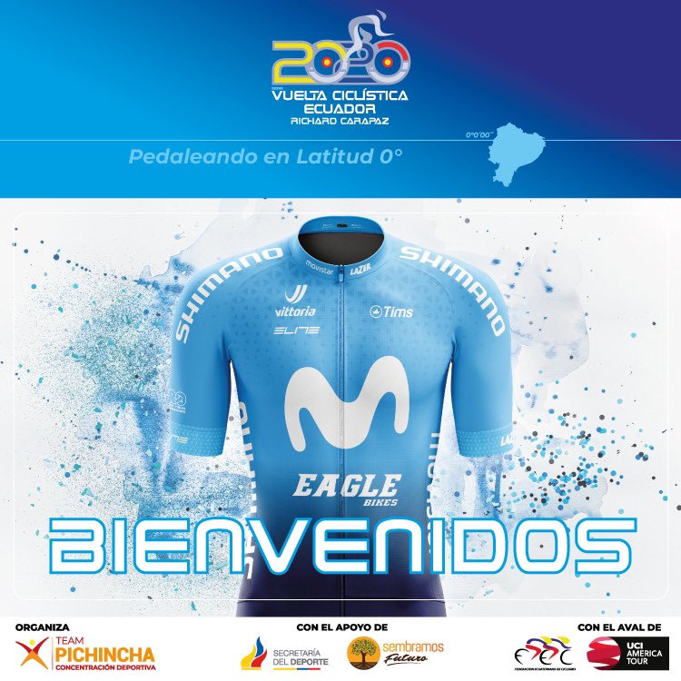 Yiacosan's tweet photo. #VCE2020 
@TeamEcuadorEc 🇪🇨
Lineup:

#JorgeMontenegro🇪🇨
[Campeón VCE2019]
#SegundoNavarrete🇪🇨
#SebastiánCaicedo🇪🇨
#CleberCuasquer🇪🇨 
#DavidVillareal🇪🇨
#IsaacYaguaro🇻🇪
#CristianToro🇪🇨

DD 🚗
#ManuelGalindez 

📸 @VueltaEc https://t.co/ZvH8eUlzyP