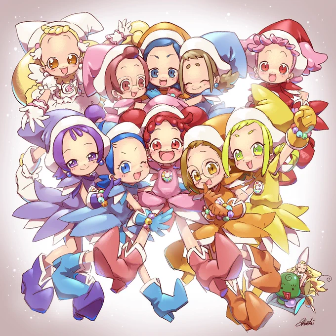 これを描きながら、当時自由帳に必死に描いてたおジャ魔女の絵を思い出して、ちょっと泣きそうになった。
昔の自分がこの絵を見たらなんて思ってくれるかな。
映画思い出すだけで泣きそう。
いい作品と一緒に育てたなぁ～…。
#魔女見習いをさがして  
#おジャ魔女どれみ 