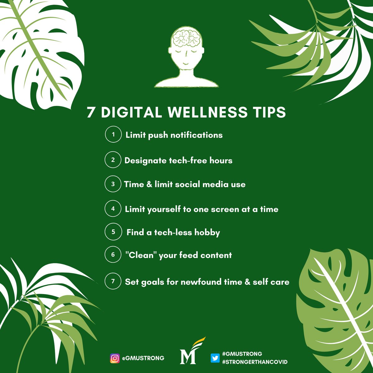 GabbyVargasPR's tweet photo. Here's one way I've stayed #StrongerThanCovid by using these tips to manage the increased social media usage during the pandemic and take care of my mental health in the process. Check them out✨#GMUStrong #MimsPR #MentalHealthMatters https://t.co/5mXzKjlSHJ