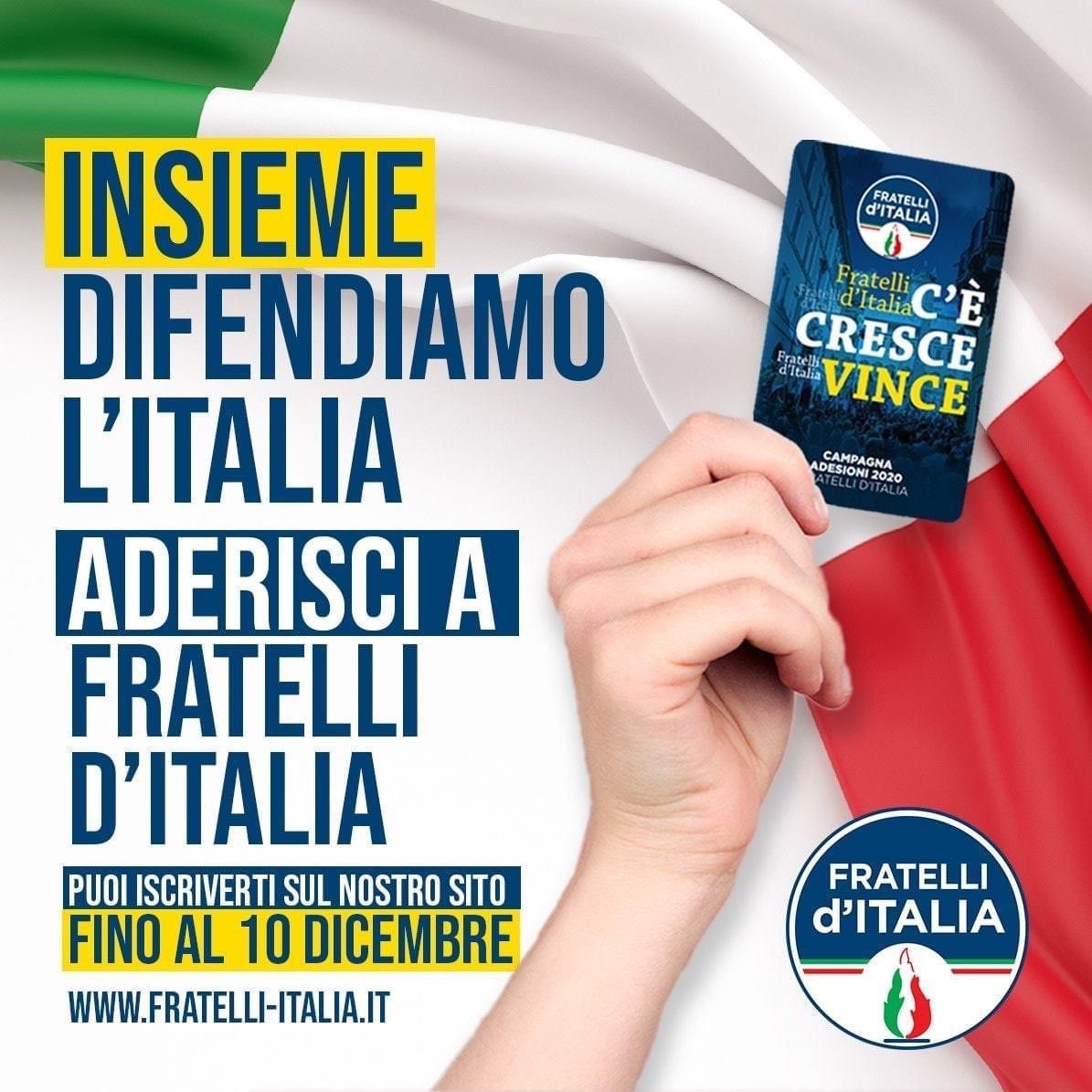 mruspandini's tweet photo. Aderisci a #FratellidItalia 
•
@FDI_Parlamento @FratellidItalia https://t.co/7LFZo6LPeh